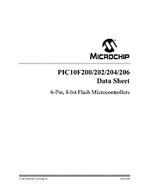 DataSheet PIC10F202 pdf